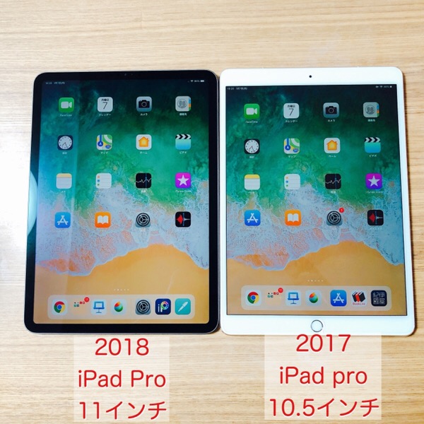 iPadPro10.5と11インチ